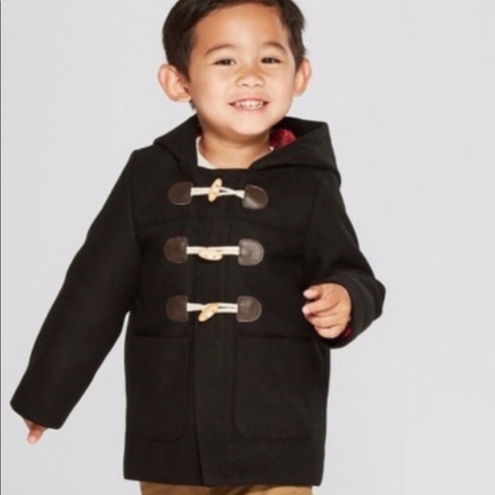 NWT Cat&Jack Toggle Overcoat Faux Wool/18 Mo (Boy)